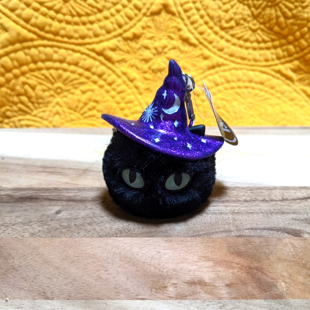 Purrrrr. Bath & Body Works Black Witch Cat pocket bac holder new